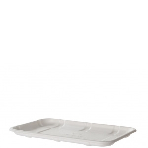 PLATEAUX À VIANDES, À FRUITS ET À LÉGUMES À BASE DE CANNE À SUCRE RENOUVELABLE ET COMPOSTABLE, 8,5 PO X 6 PO X 0,56 PO, 2S