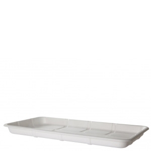 RENEWABLE & COMPOSTABLE SUGARCANE MEAT & PRODUCE TRAYS, 14.75 X 8.25 X 1.06IN, 25S