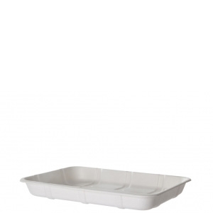 RENEWABLE & COMPOSTABLE SUGARCANE MEAT & PRODUCE TRAYS, 9.5 X 7.17 X 1.13IN, 4D