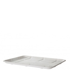 RENEWABLE & COMPOSTABLE SUGARCANE MEAT & PRODUCE TRAYS, 10.52 X 8.5 X 0.56IN, 8S 