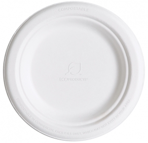 6 inch Round Sugarcane Plate