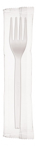 7" Fork - Plant Starch Cutlery - Individually Wrapped