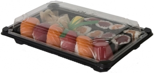 LARGE SUSHI CONTAINERS/LIDS -  6" X 9"